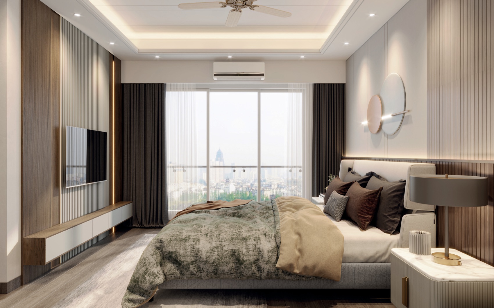 Second bedroom with city view